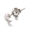 Alloy Crystal Rhinestone Bead Cage Pendants ENAM-M047-02P-D-4
