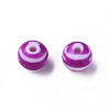Opaque Striped Acrylic Beads MACR-S373-27A-02-2
