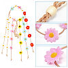 Cloth Sunflower Hippie Headband Floral Crown OHAR-WH0011-12B-4