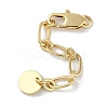 Brass Ends with Chains KK-P283-34G-2