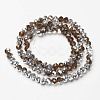 Electroplate Transparent Glass Beads Strands EGLA-A034-T3mm-M20-2