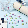 214Pcs 6 Styles Synthetic Turquoise Dyed Beads Strands G-SC0003-67-4