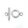 Tarnish Resistant 201 Stainless Steel Toggle Clasps STAS-F174-02P-A-2