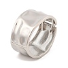 Non-Tarnish Vintage Hammered Alloy Wide Hinged Bangles for Women BJEW-L629-08P-1