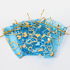 Heart Printed Organza Bags OP-R022-10x12-01-2