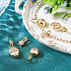 4Pcs 2 Styles Brass Micro Pave Cubic Zirconia & 2Pcs Stainless Steel Rhinestone Pendants Findings Kits FIND-TA0010-18-6