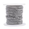 Tarnish Resistant 304 Stainless Steel Diamond Cut Chunky Curb Chains CHS-F013-02P-2