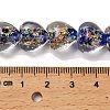 Handmade Dichroic Foil Glass Beads Strands DICH-U001-03J-4