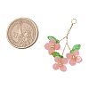 Plastic with Acrylic & Copper Wire Pendants PALLOY-JF03601-05-2