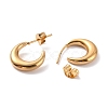 PVD Vacuum Plating 304 Stainless Steel Crescent Moon Stud Earrings for Women EJEW-F280-05B-G-2
