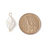 Natural Keshi Pearl Pendants PALLOY-JF01932-3