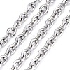 Tarnish Resistant 304 Stainless Steel Cable Chains CHS-P007-27P-05-1