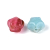 Two Tone Opaque Acrylic Beads OACR-Q205-02-3
