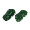 Spray Painted Imitation Jade Glass Beads GLAA-Z007-01G-2