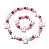 Maple Wood & Acrylic Jewelry Set SJEW-C003-02P-1