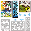 Bird Theme Carbon Steel Cutting Dies Stencils DIY-WH0309-1329-1