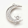Brass Micro Pave Cubic Zirconia Links ZIRC-T004-04P-3