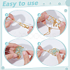 3Pcs Brass Macrame Pouch Necklaces NJEW-WR00008-3