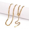 3MM 304 Stainless Steel Figaro Chain Necklaces NJEW-N058-13G-1