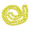 Electroplate Opaque Solid Color Glass Beads Strands EGLA-N002-27-B03-2