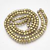 Electroplate Non-magnetic Synthetic Hematite Bead Strands X-G-Q467-11F-2