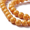 Painted Glass Bead Strands DGLA-S071-8mm-22-4
