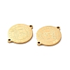 Ion Plating(IP) 304 Stainless Steel Connector Charms STAS-C074-11G-03-2
