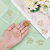 12Pcs 2 Colors Brass Pendants FIND-NB0005-27-3