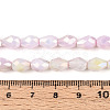 Anti-Tarnish Electroplate Glass Beads Strands GLAA-T025-13A-08-4