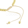 Rack Plating Brass Stretchable Bracelets with Cubic Zirconia for Women BJEW-D047-02G-02-3