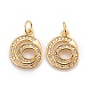 Rack Plating Eco-friendly Brass Micro Pave Clear Cubic Zirconia Charms KK-D072-01G-G-NR-3