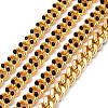 Two Tone Handmade Brass Curb Chains CHC-I035-01G-06-1