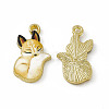 Painted Alloy Pendants LS-PALLOY-P288-05G-01-1