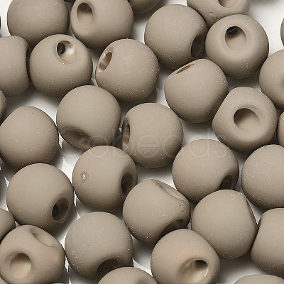 Rubberized Acrylic Beads OACR-G012-05I-1