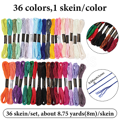 Polycotton Embroidery Floss OCOR-WH20005-49A-1