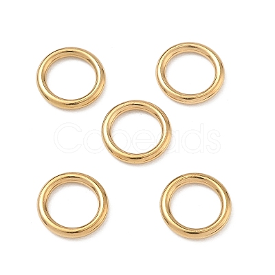 Ion Plating(IP) 304 Stainless Steel Closed Jump Rings STAS-G393-06G-02-1