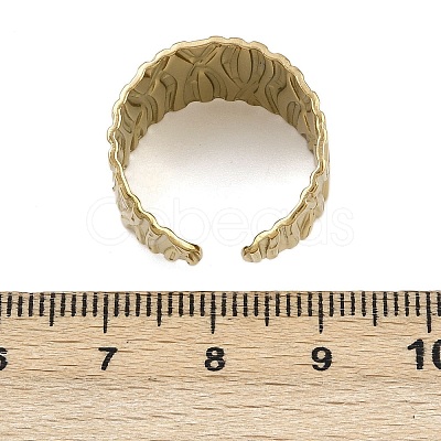 304 Stainless Steel Cuff Rings RJEW-D332-012K-G-1