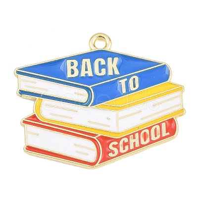 Back to School Alloy Enamel Pendants FIND-E054-02J-1
