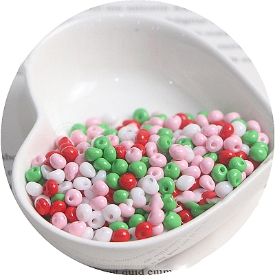 Macaron Baking Paint Glass Seed Beads PW-WGB8861-08-1