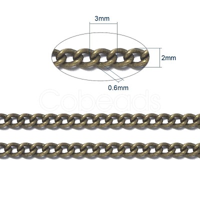 Brass Twisted Chains CHC-S096-AB-NF-1-1