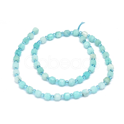 Natural Amazonite Beads Strands G-O201B-14-1