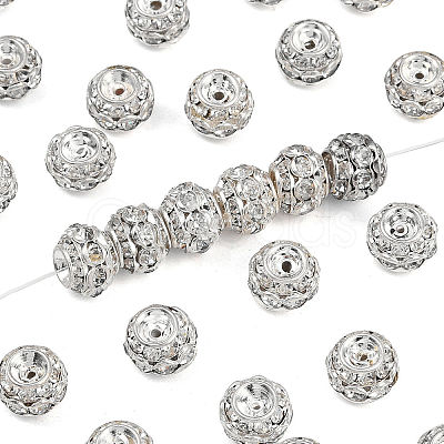 Brass Crystal Rhinestone Beads RB-9X10-1