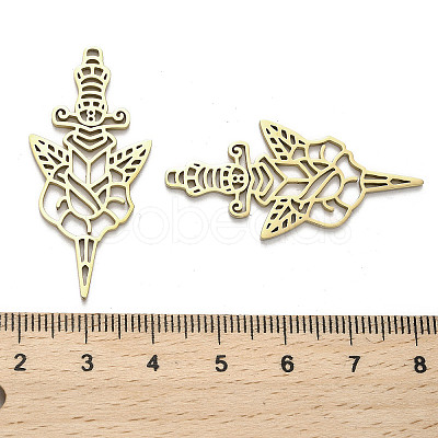 304 Stainless Steel Pendants STAS-B054-04G-1
