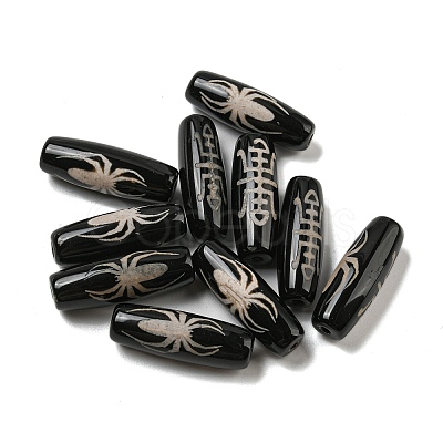 Tibetan Style dZi Beads Strands G-P526-B03-1