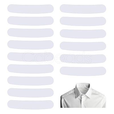 Plastic Collar Stays for Men's Dress Shirts AJEW-HY0003-21A-1