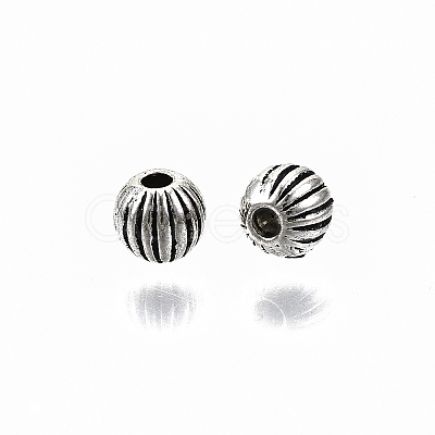 Tibetan Style Alloy Beads TIBEB-N005-30AS-NR-1