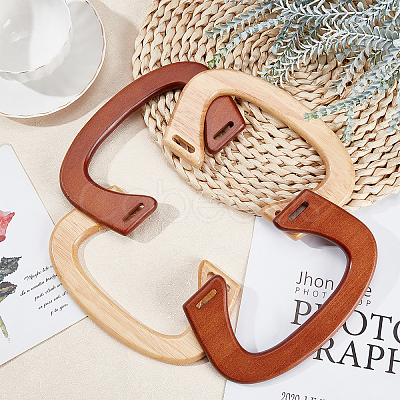 4Pcs 2 Colors Oakwood Bag Handles FIND-WR0001-56A-1