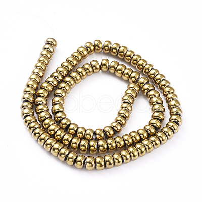 Non-magnetic Synthetic Hematite Beads Strands G-G826-02G-6mm-1