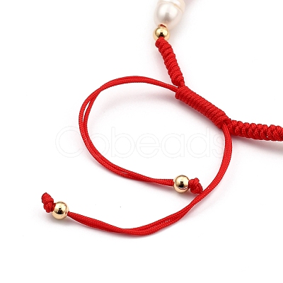 Adjustable Nylon Thread Braided Beads Bracelets BJEW-JB05384-01-1
