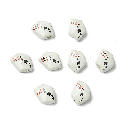 8Pcs Handmade Porcelain Beads PORC-CJ0001-32-1